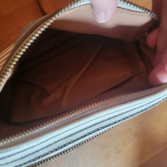 Fossil crossbody bag beige and black with than - Picture 6 of 6